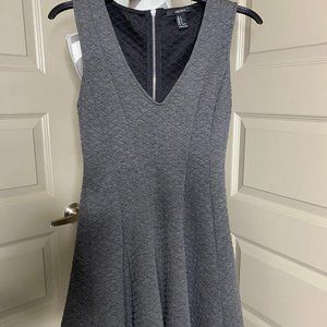 Grey Forever21 Sleeveless, V-neck sweater dress